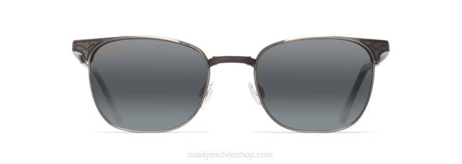4DRP419 peltre antiguo/gris neutro gafas de sol clásicas polarizadas Stillwater Maui Jim