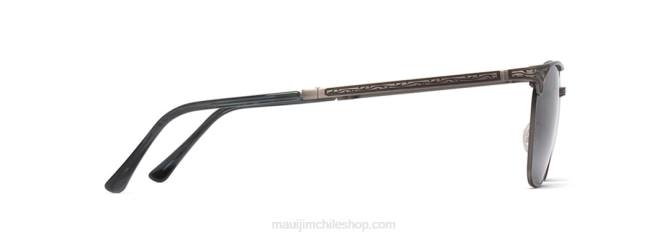 4DRP419 peltre antiguo/gris neutro gafas de sol clásicas polarizadas Stillwater Maui Jim