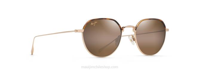 4DRP84 oro/hcl bronce gafas de sol clásicas polarizadas island eyes Maui Jim