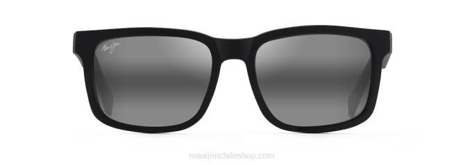 4DRP86 negro mate con puntas de cristal/gris neutro lentes de sol clásicos polarizados stone shack Maui Jim