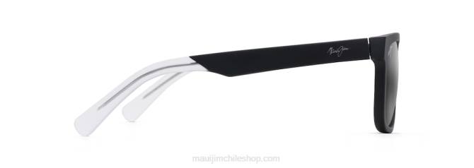 4DRP86 negro mate con puntas de cristal/gris neutro lentes de sol clásicos polarizados stone shack Maui Jim