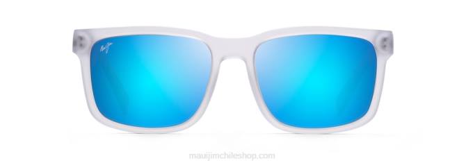 4DRP87 cristal mate con puntas gris oscuro/azul hawaii lentes de sol clásicos polarizados stone shack Maui Jim