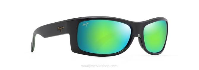 4DRP113 negro mate con interior oliva/verde lentes de sol cruzados polarizados equator Maui Jim