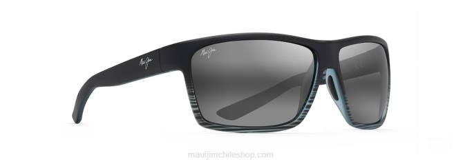 4DRP148 gris raya negra/gris neutro lentes de sol cruzados polarizados alenuihaha Maui Jim