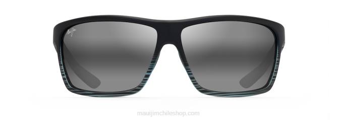 4DRP148 gris raya negra/gris neutro lentes de sol cruzados polarizados alenuihaha Maui Jim