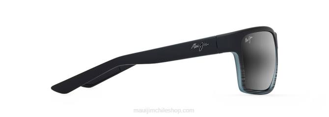 4DRP148 gris raya negra/gris neutro lentes de sol cruzados polarizados alenuihaha Maui Jim