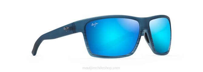 4DRP149 azul raya negra/azul hawaii lentes de sol cruzados polarizados alenuihaha Maui Jim