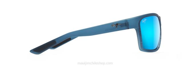 4DRP149 azul raya negra/azul hawaii lentes de sol cruzados polarizados alenuihaha Maui Jim