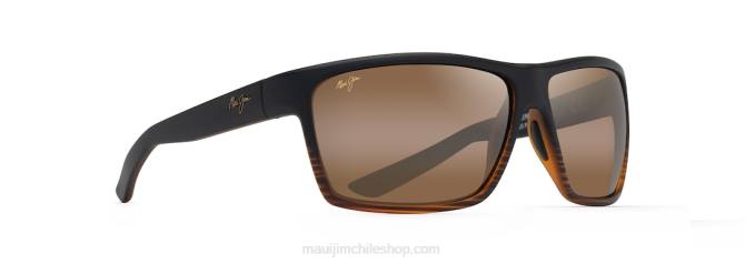 4DRP150 raya marrón oscuro/hcl bronce lentes de sol cruzados polarizados alenuihaha Maui Jim