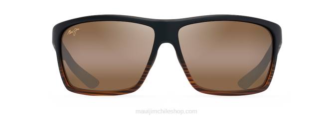 4DRP150 raya marrón oscuro/hcl bronce lentes de sol cruzados polarizados alenuihaha Maui Jim