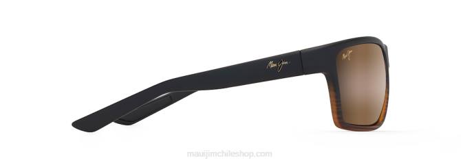 4DRP150 raya marrón oscuro/hcl bronce lentes de sol cruzados polarizados alenuihaha Maui Jim