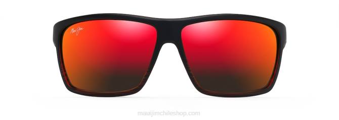 4DRP151 raya burdeos/lava hawaiana lentes de sol cruzados polarizados alenuihaha Maui Jim