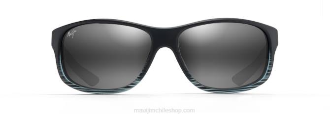 4DRP152 gris raya negra/gris neutro gafas de sol envolventes polarizadas kaiwi channel Maui Jim