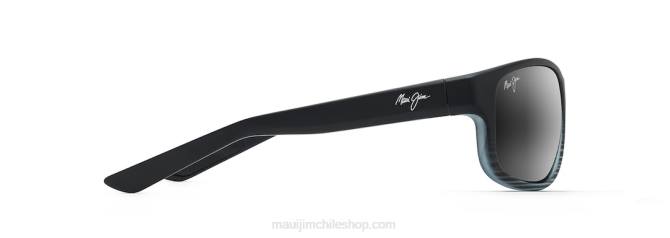 4DRP152 gris raya negra/gris neutro gafas de sol envolventes polarizadas kaiwi channel Maui Jim