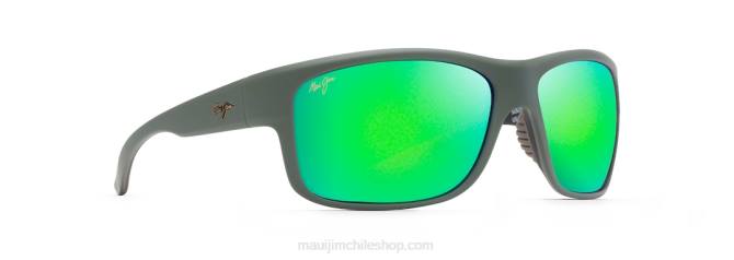 4DRP260 caqui mate suave con marrón y negro/verde lentes de sol cruzados polarizados con cruz del sur Maui Jim