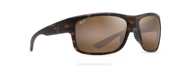 4DRP261 caucho tortuga mate/bronce hcl lentes de sol cruzados polarizados con cruz del sur Maui Jim