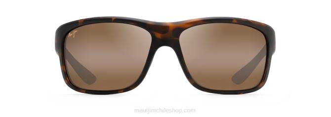 4DRP261 caucho tortuga mate/bronce hcl lentes de sol cruzados polarizados con cruz del sur Maui Jim