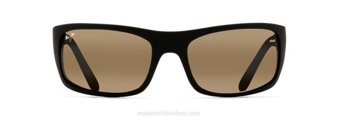 4DRP275 caucho negro mate/bronce hcl gafas de sol cruzadas peahi polarizadas Maui Jim