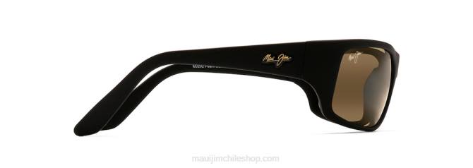 4DRP275 caucho negro mate/bronce hcl gafas de sol cruzadas peahi polarizadas Maui Jim