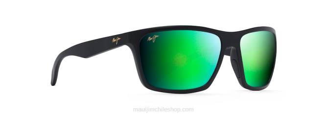 4DRP340 negro mate/verde lentes de sol cruzados polarizados makoa Maui Jim