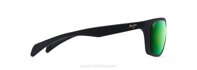 4DRP340 negro mate/verde lentes de sol cruzados polarizados makoa Maui Jim