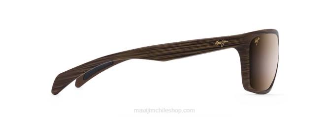 4DRP341 grano de madera marrón mate/bronce hcl lentes de sol cruzados polarizados makoa Maui Jim