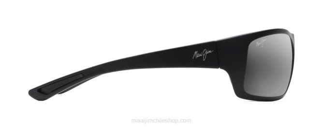 4DRP381 negro mate/gris neutro lentes de sol cruzados polarizados big wave Maui Jim