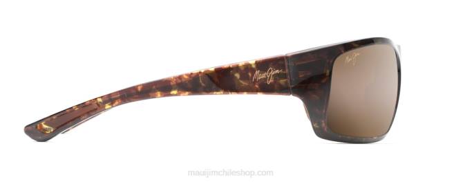 4DRP382 tortuga verde oliva/bronce hcl lentes de sol cruzados polarizados big wave Maui Jim