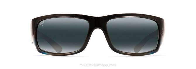 4DRP384 marlín/gris neutro gafas de sol envolventes polarizadas de la copa del mundo Maui Jim