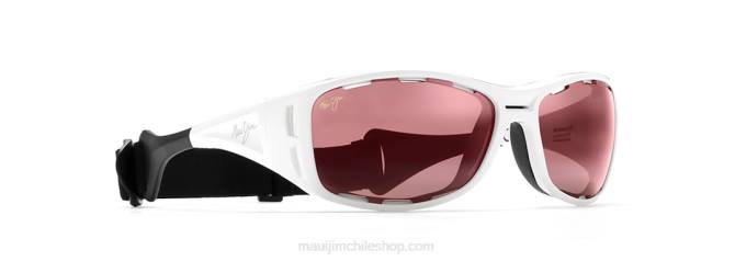 4DRP408 perla blanca/rosa lentes de sol cruzados polarizados Maui Jim