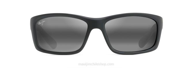 4DRP423 negro suave mate con blanco y azul/gris neutro gafas de sol cruzadas polarizadas kanaio coast Maui Jim