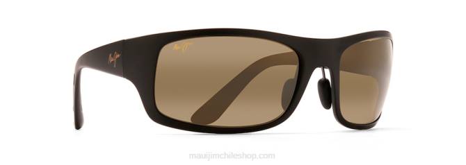 4DRP429 negro mate/hcl bronce gafas de sol envolventes polarizadas haleakala Maui Jim
