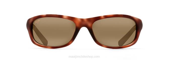 4DRP434 caucho tortuga mate/bronce hcl lentes de sol cruzados polarizados kipahulu Maui Jim