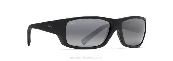 4DRP451 vetas de madera negro mate/gris neutro lentes de sol cruzados polarizados wassup Maui Jim