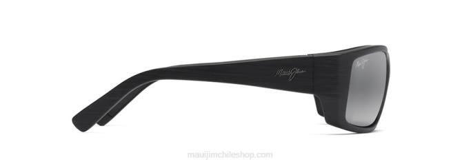 4DRP451 vetas de madera negro mate/gris neutro lentes de sol cruzados polarizados wassup Maui Jim