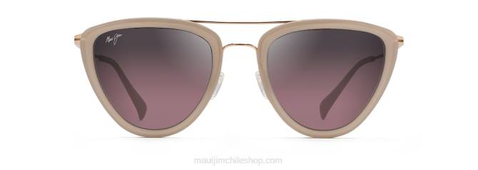 4DRP122 almendra lechosa/rosa gafas de sol de moda polarizadas hunakai Maui Jim