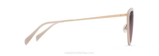 4DRP122 almendra lechosa/rosa gafas de sol de moda polarizadas hunakai Maui Jim