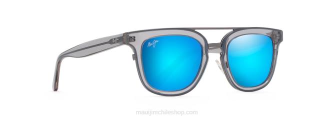 4DRP160 gris paloma translúcido/azul hawaii gafas de sol de moda polarizadas modo relajación Maui Jim