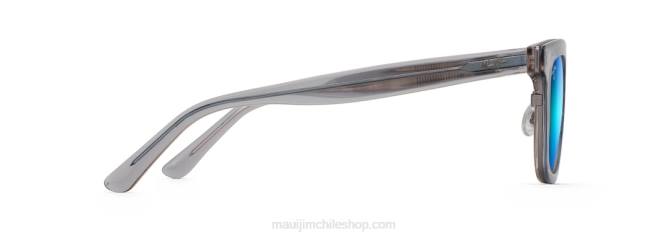 4DRP160 gris paloma translúcido/azul hawaii gafas de sol de moda polarizadas modo relajación Maui Jim