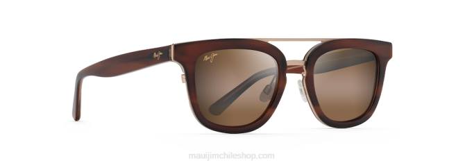 4DRP161 tortuga con interior marfil/bronce hcl gafas de sol de moda polarizadas modo relajación Maui Jim