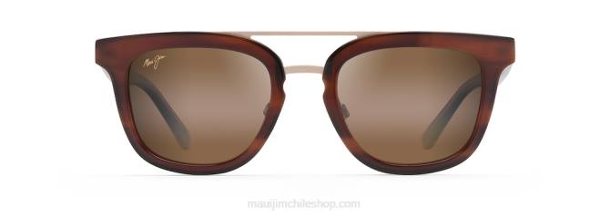 4DRP161 tortuga con interior marfil/bronce hcl gafas de sol de moda polarizadas modo relajación Maui Jim