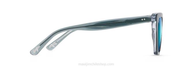 4DRP174 azul acero con cristal/azul hawaii gafas de sol de moda polarizadas kini kini Maui Jim