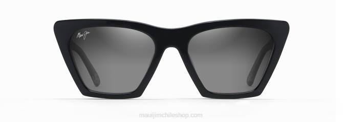 4DRP175 negro con cristal/gris neutro gafas de sol de moda polarizadas kini kini Maui Jim
