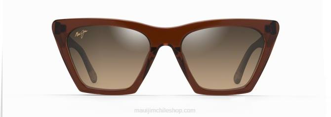 4DRP176 rootbeer con cristal/hcl bronce gafas de sol de moda polarizadas kini kini Maui Jim