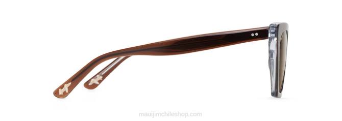 4DRP176 rootbeer con cristal/hcl bronce gafas de sol de moda polarizadas kini kini Maui Jim