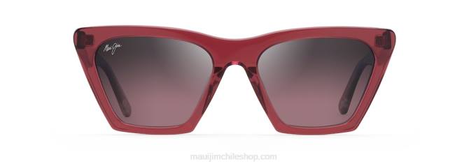 4DRP177 frambuesa con interior de cristal/rosa gafas de sol de moda polarizadas kini kini Maui Jim
