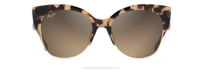 4DRP205 tortuga con oro/hcl bronce gafas de sol moda polarizadas mariposa Maui Jim