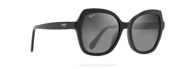 4DRP22 negro brillo/gris neutro gafas de sol moda polarizadas mamane Maui Jim