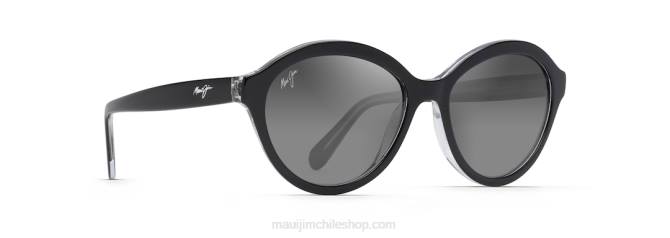 4DRP256 negro con interior de cristal/gris neutro mariana gafas de sol polarizadas de moda Maui Jim