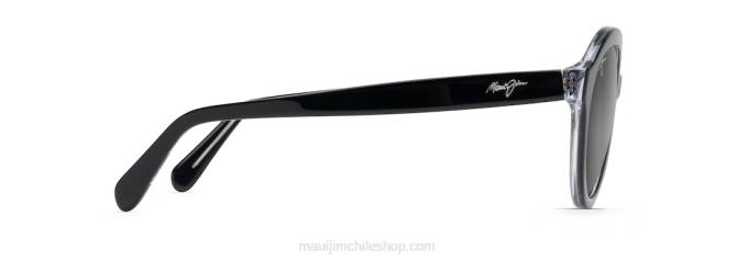 4DRP256 negro con interior de cristal/gris neutro mariana gafas de sol polarizadas de moda Maui Jim